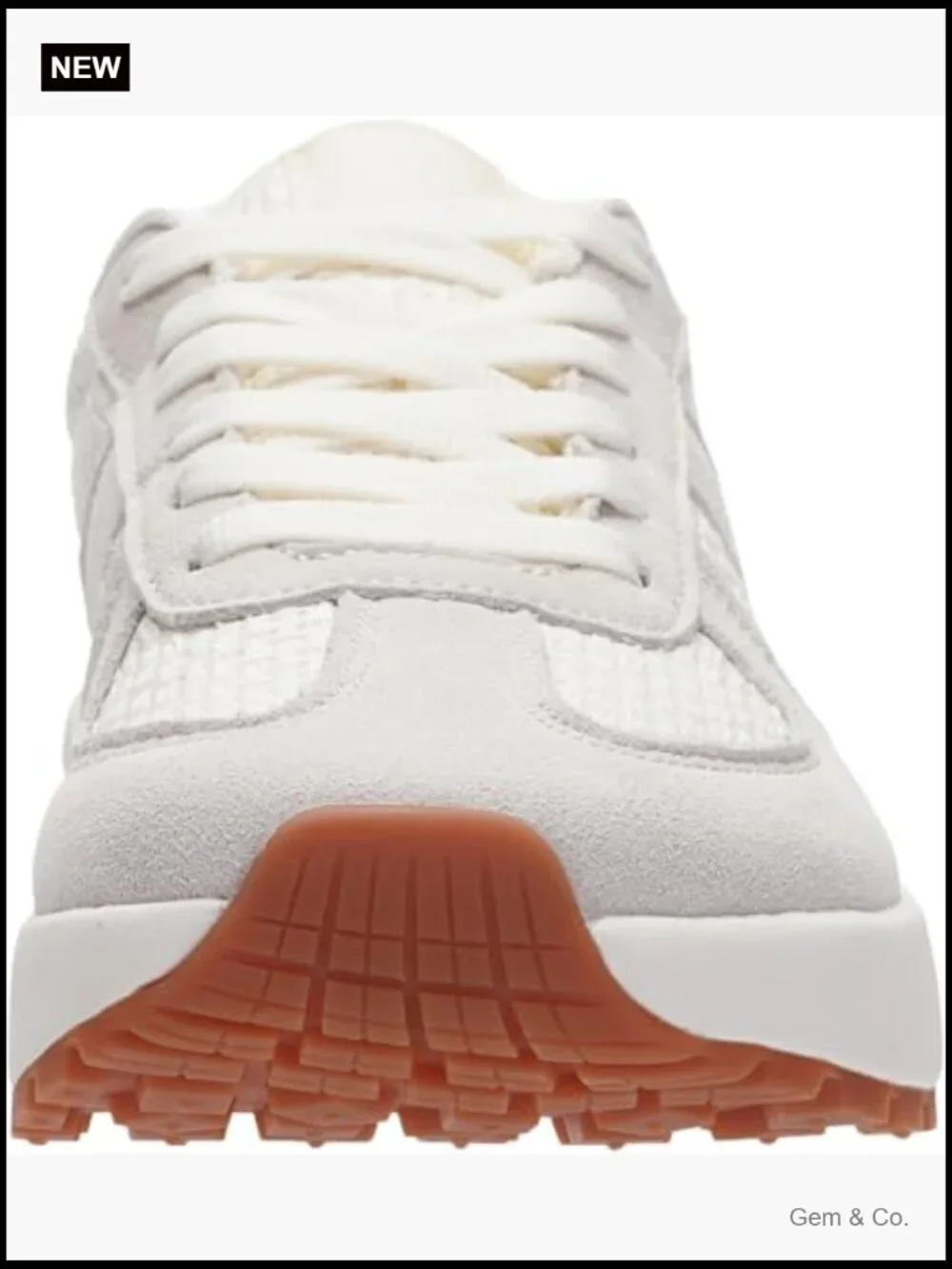Wide Toe Box Retro Patchwork Sneaker with Cushion Support